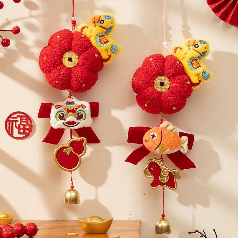 New Year Decorations Pendant 2026 Horse Year New Hanging Decoration Door Hanging Spring Festival Fes