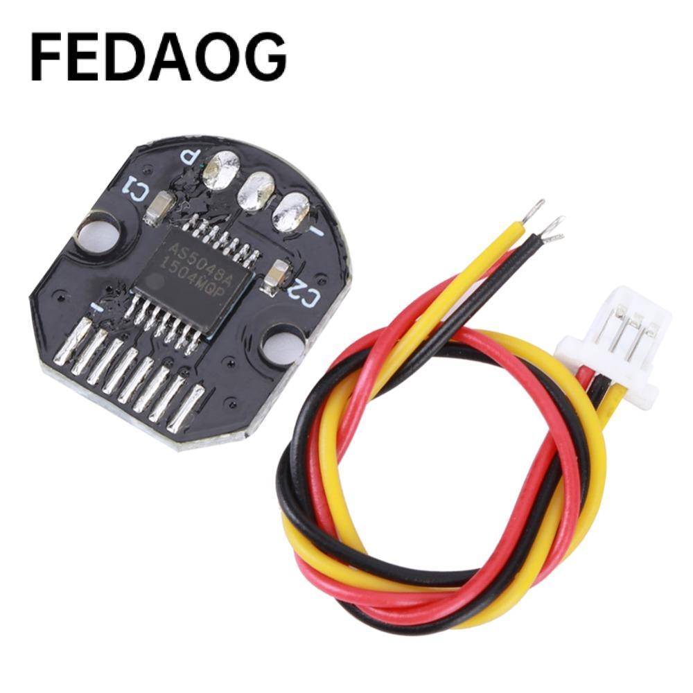 Cảm biến góc kỹ thuật số FEDAOG, 360° Đo lường AS5048A Bộ mã hóa từ tính, Bảng mô-đun cảm biến Độ ph