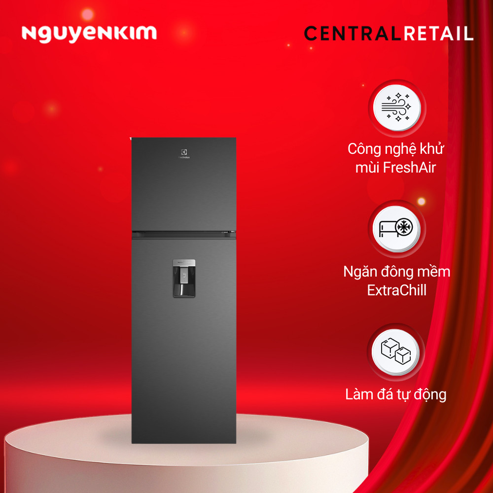 [Mới 2025] Tủ lạnh Electrolux Inverter 341 lít ETB3460L-B