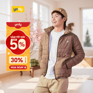   Áo phao nam mũ ẩn YODY 4S.Plus bo tay siêu ấm siêu nhẹ MCPJ25F009 