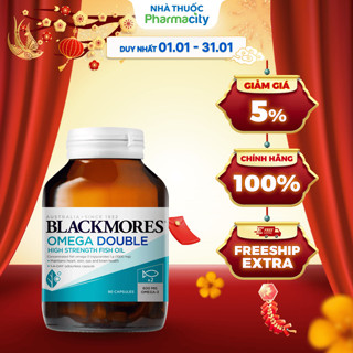  Thực phẩm bảo vệ sức khỏe Blackmores Omega Double High Strength Fish Oil  Chai 90 viên  
