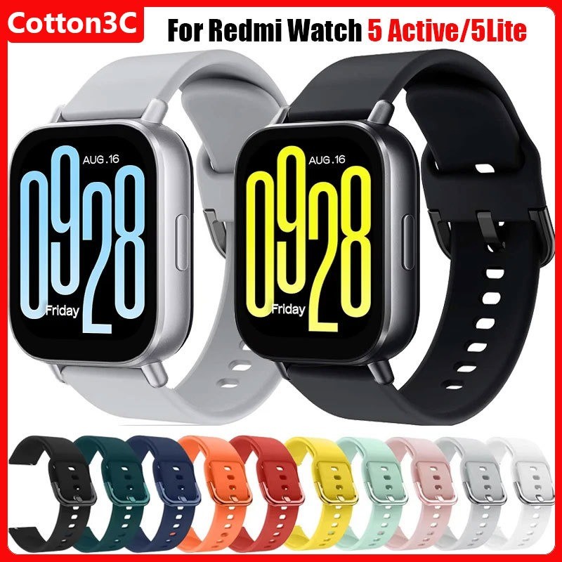 Dây đeo silicon cho Redmi Watch 5 Active / 5 Lite Vòng đeo tay thể thao mềm cho Xiaomi Redmi Watch 3
