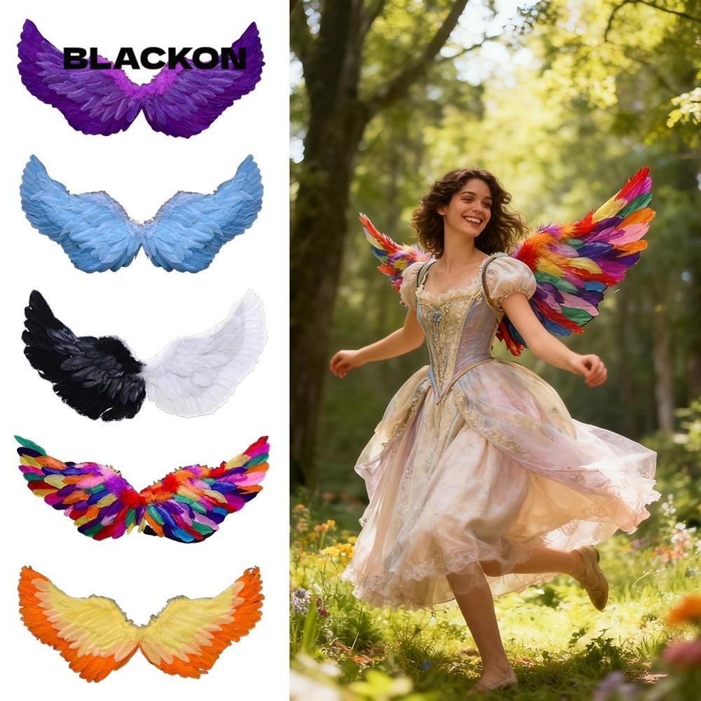 BLACKON Fairy Wings, Dress UP Princess Angel Wing Đôi cánh thiên thần, Dây đàn hồi Đạo cụ DIY Cicada
