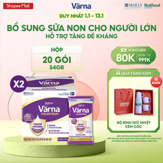  Combo 2 Hộp 540g Sữa Bột Varna Colostrum  20 Gói X 54 G  - Bổ Sung Sữa Non Tăng Đề Kháng Cho Người Lớn 