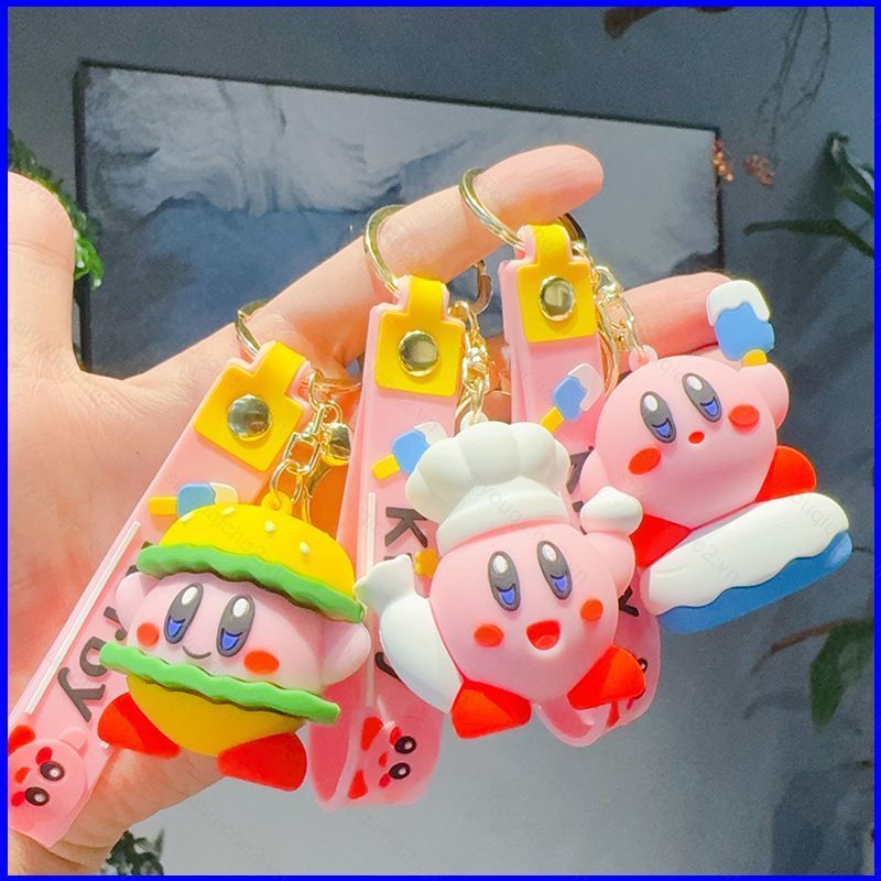 SV Dễ Thương Kirby Hình Búp Bê Móc Khóa Quà Tặng Cho Bé Gái Túi Mặt Dây Chuyền Kirby Cosplay Khoai T