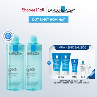  Bộ đôi nước tẩy trang cho da mụn da dầu nam & nữ La Roche-Posay Efffaclar Micellar Water 400ml 