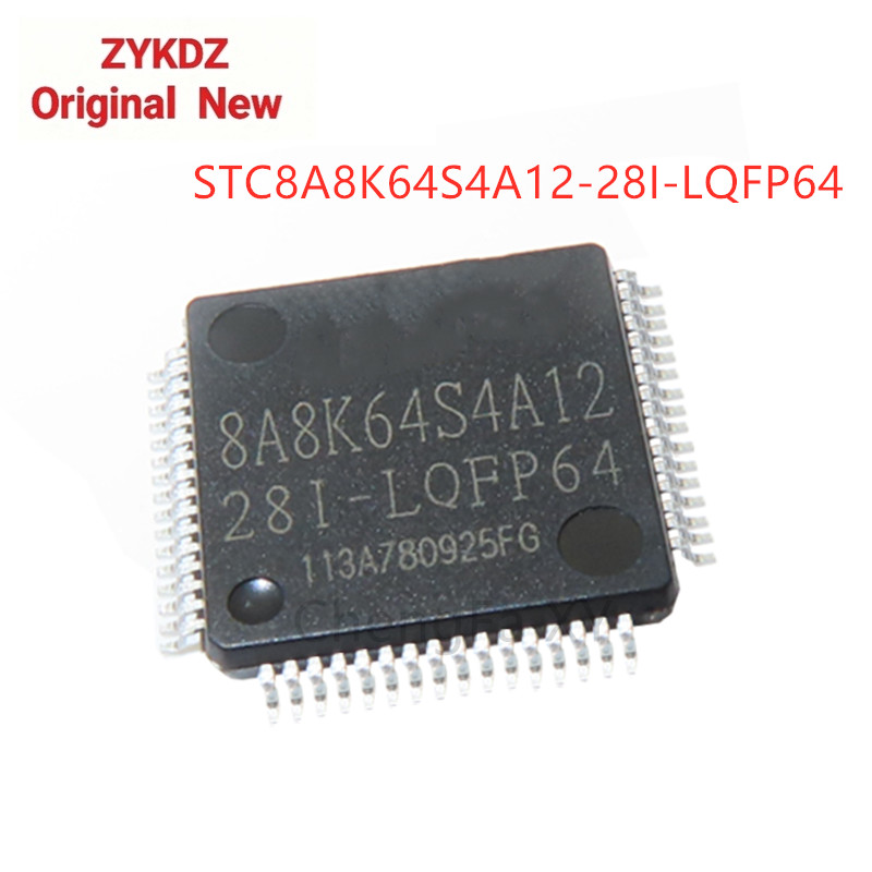 1 CÁI STK8A8K64S4A12-28I-LQFP64 STC8A8K64S4A12 8A8K64S4A12 Còn hàng LQFP64