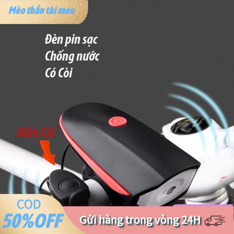 【tài】Đèn Pin Sạc Có Còi Cho Xe Đạp Màu Đen, Chống Nước Và Siêu Sáng, Thay Đổi Được Độ Dài Phù Hợp, Chất Lượng Cao