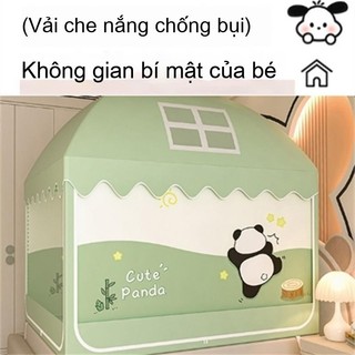 Lều cho phòng ngủ gia đình trẻ em ngăn ngừa rơi ra khỏi giường Màn chống muỗi đen không cần lắp đặt lều yurt Mông Cổ