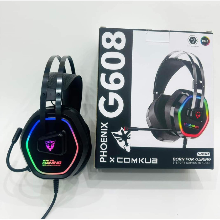 Headphone Gaming Phoenix G608 Led (Jack cắm USB 7.1)