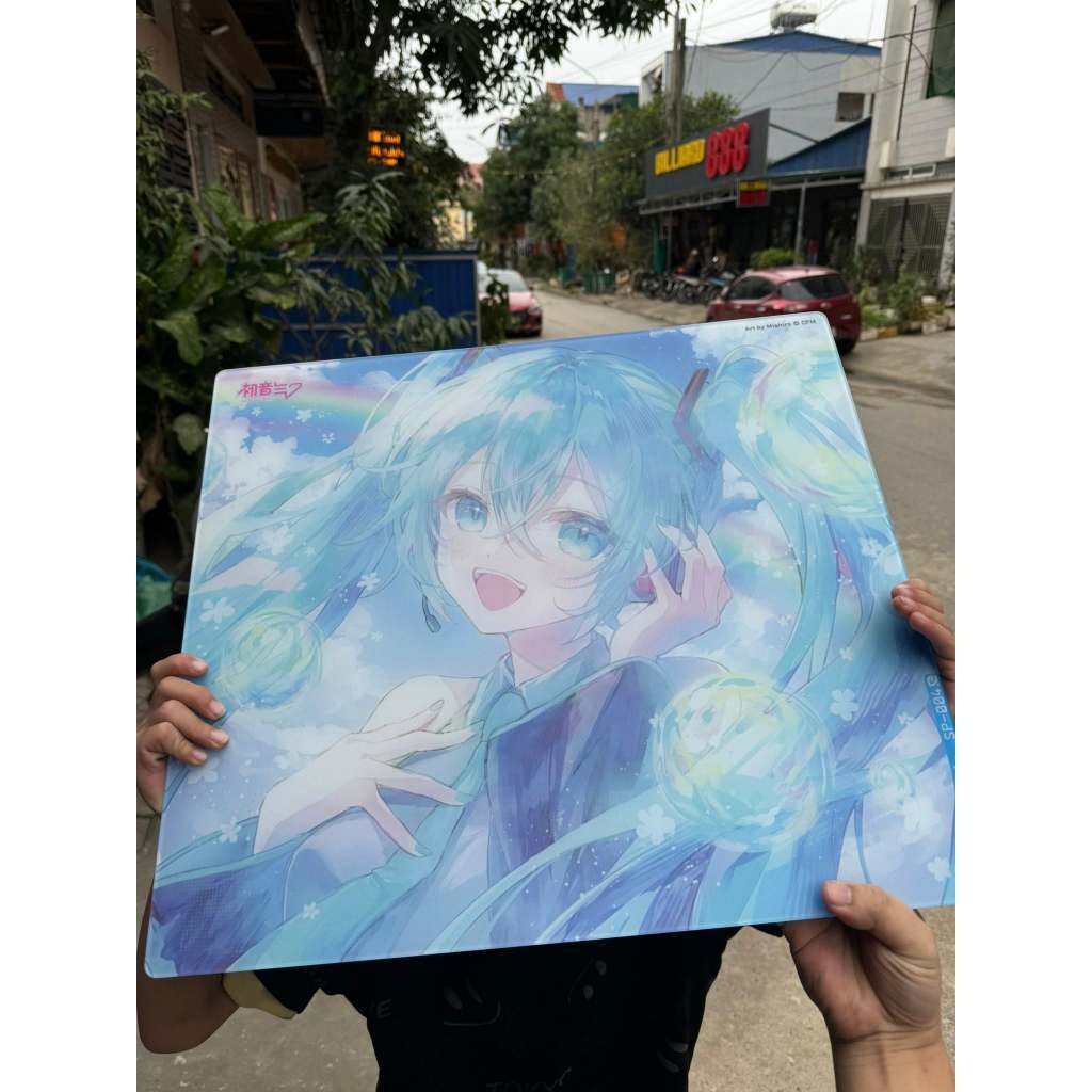 Lót Chuột Kính Glass BigGaming Custom - Clone Skin Wallhack/ Yuki Aim / Kanami / Machiware cao cấp