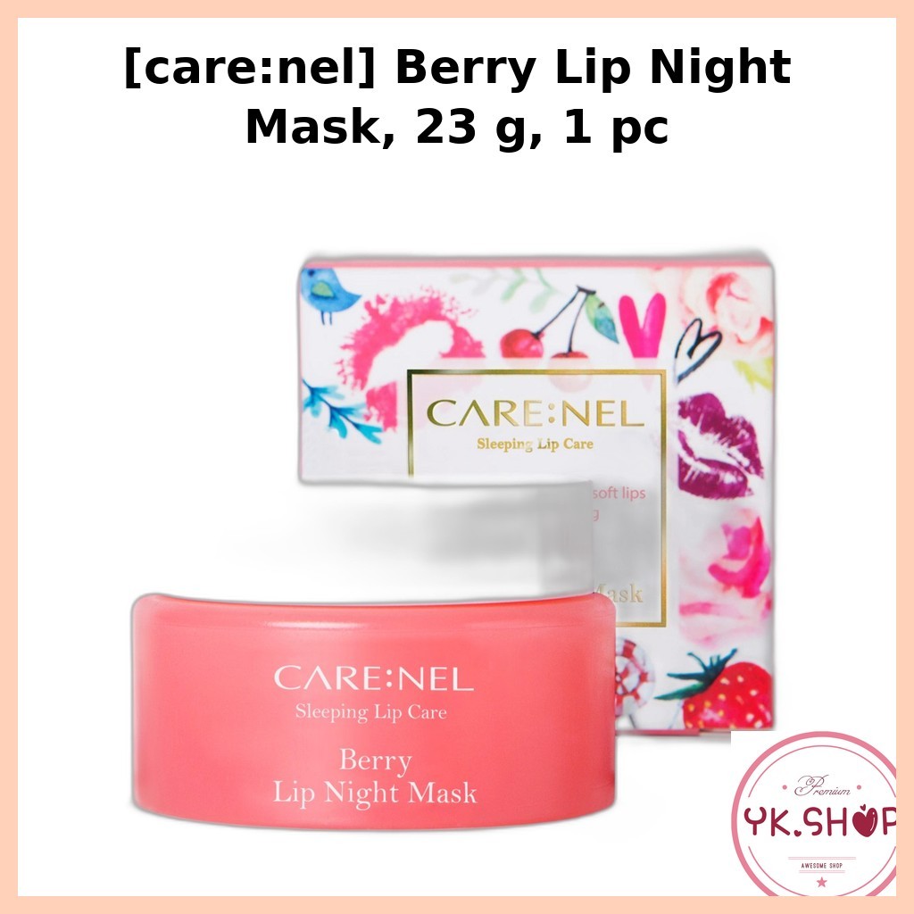 [chăm sóc: nel] Mặt nạ ngủ Berry Lip, 23 g, 1 cái / Mặt nạ môi Hàn Quốc / Hương Berry / Xác thực 100
