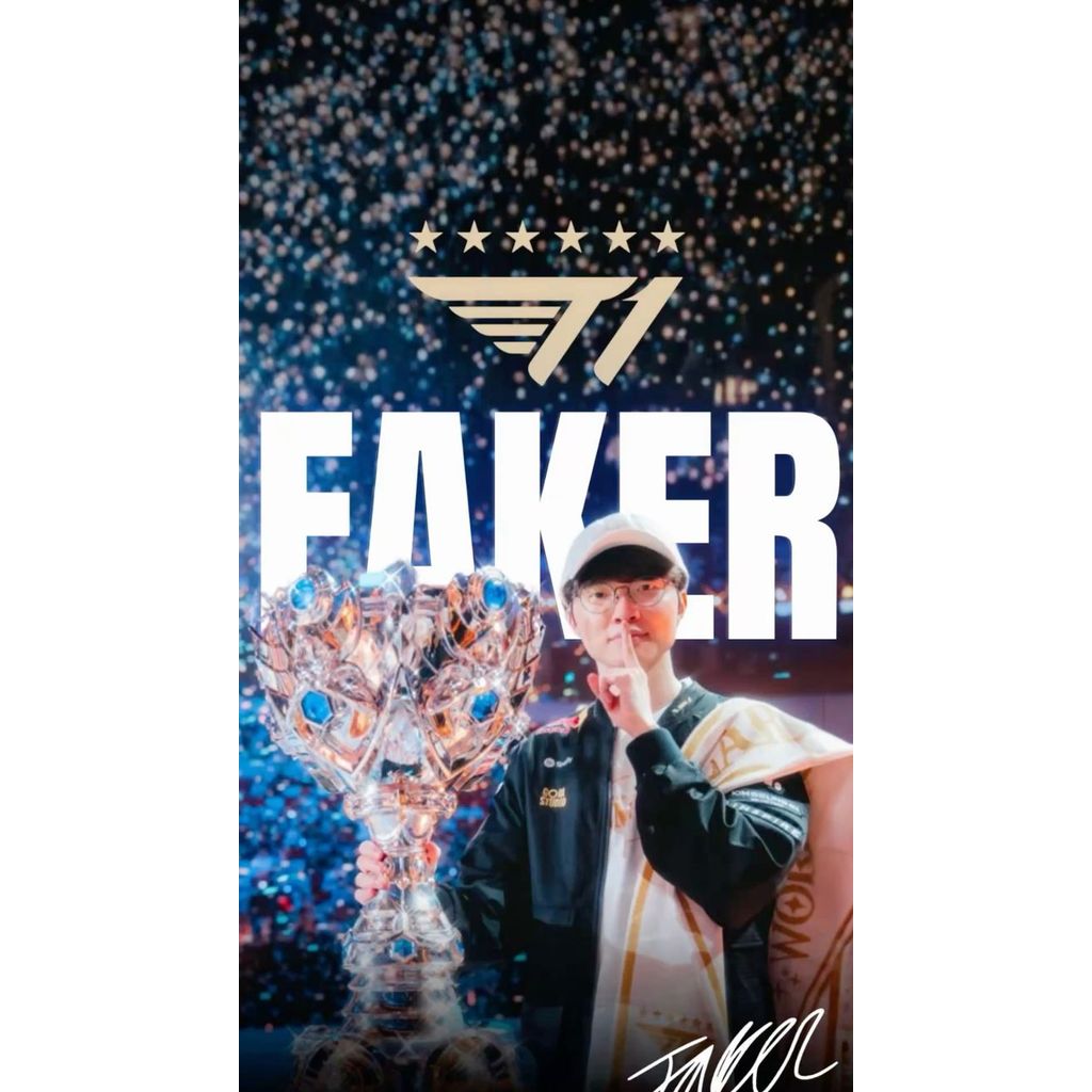 [FAKER] Poster Tuyển Thủ LOL Faker Quỷ Vương Bất Tử Trang Trí Phòng Cho Fan Liên Minh Huyền Thoại