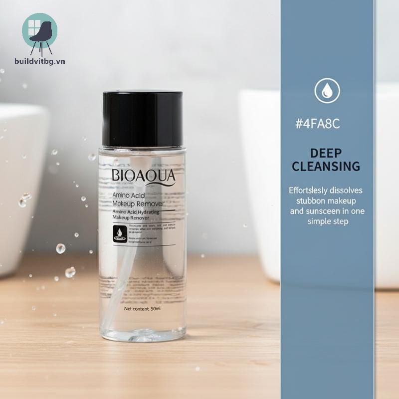 Nước tẩy trang nhẹ nhàng Bg Nước tẩy trang 2in1 để trang điểm chống thấm nước và lâu trôi Chăm sóc d