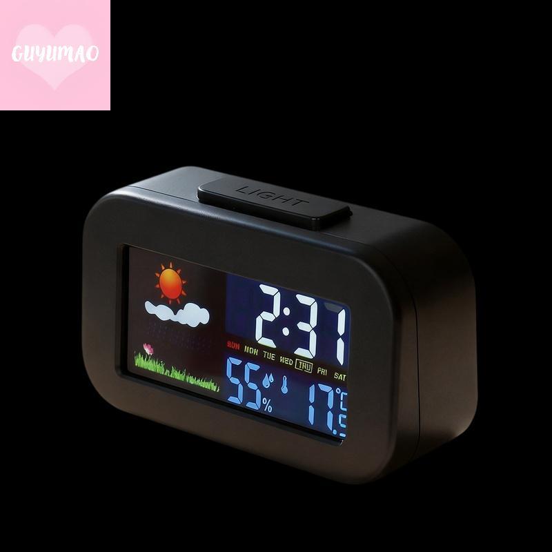 [guyumao] Weather Station Clo Có Màn Hình Màu - Màn Hình Nhiệt Độ & Độ Ẩm Balit Dành Cho Trẻ Em & Th