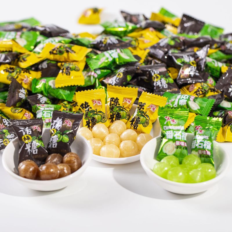 Hongyuan Chenpi Kẹo Huamei Guava Cưới Văn Phòng Thường Ngày Cưới Kẹo Ăn Nhẹ Bàn Tiếp Tân Tuổi Thơ Kẹ