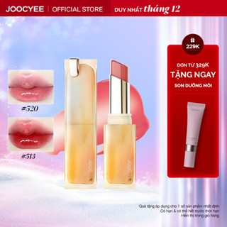  Son Bóng JOOCYEE Glazed Rouge Watery Lip Gloss Dưỡng ẩm Lâu Trôi Hiệu Ứng Thạch Thuỷ Tinh Căng Bóng Mọng Môi Che Phủ Rãnh Môi Màu Sắc Tự Nhiên 3.4g 