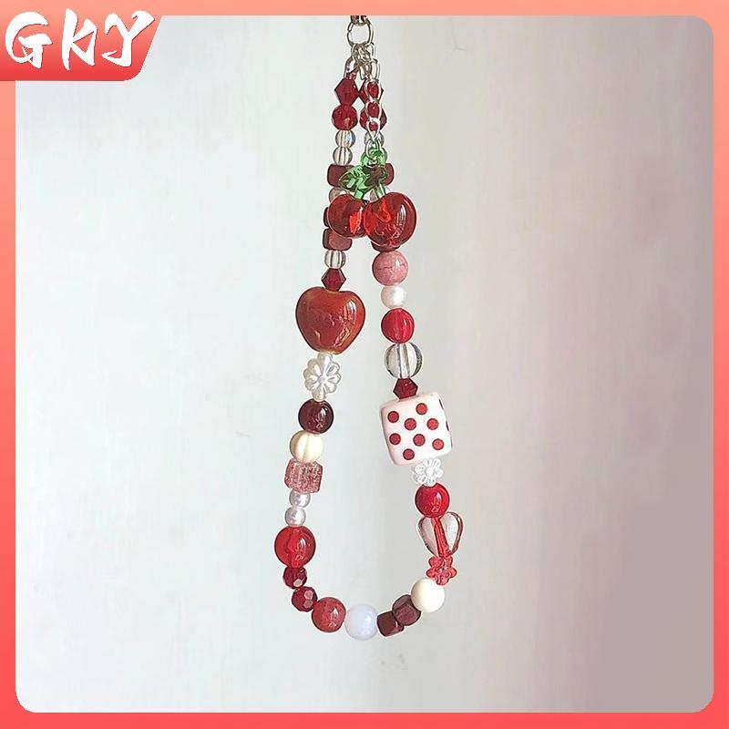 GKY Anh Đào Mặt Dây Chuyền Điện Thoại Di Động Dây Xích CCD Camera Sling Dây Cổ Alcove Mặt Dây DIY Ha