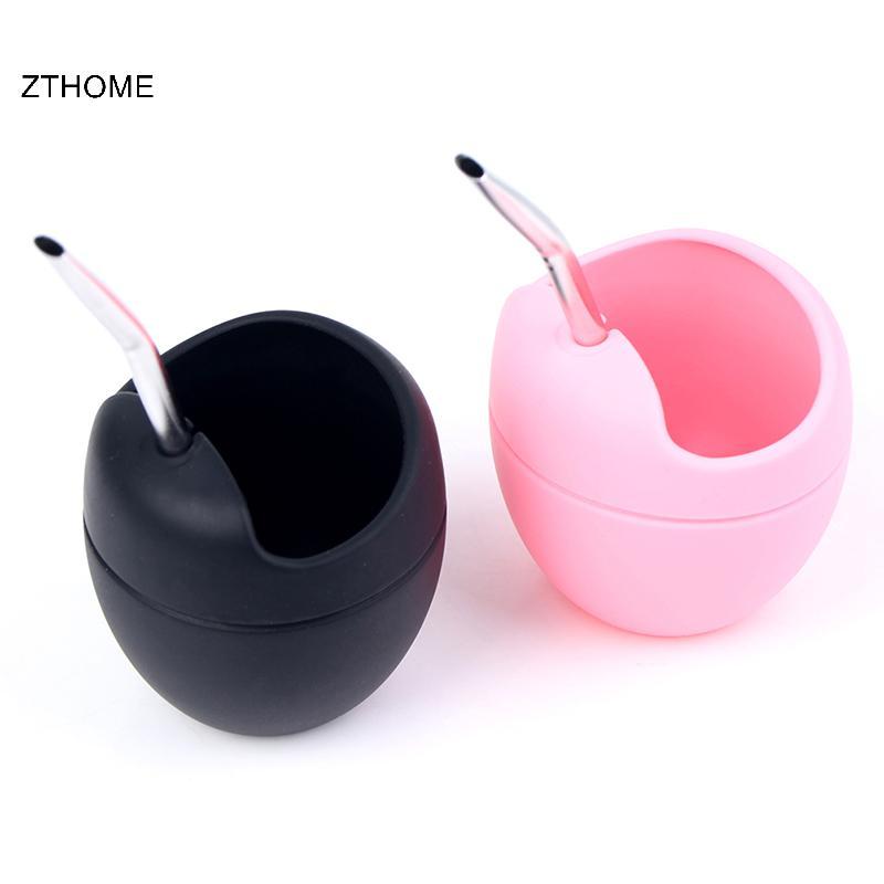 ZTHOME 5oz Silicone Ilas Yerba Mate Bộ Cốc Trà Với Yerba illa Ống Hút HOT