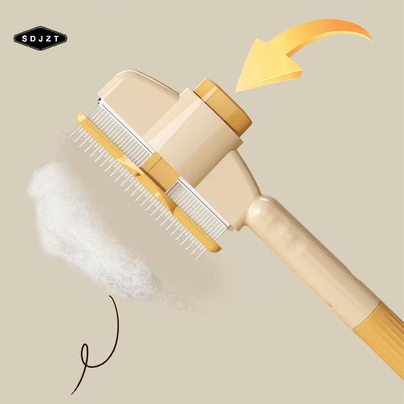 < SDJZT > Dogb Pet Hair Remover One Button Dogs Brush Brush Massagebs Dog Grooming Brush Tool Pet Su