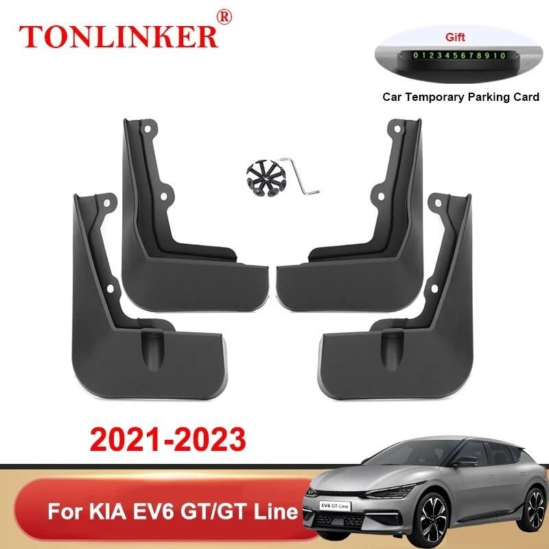 TONLINKER Chắn Bùn Cho Xe Kia EV6 GT-Line GT Line CV EV 2021 2022 2023 Chắn Bùn Bắn Bảo Vệ Phía Trướ