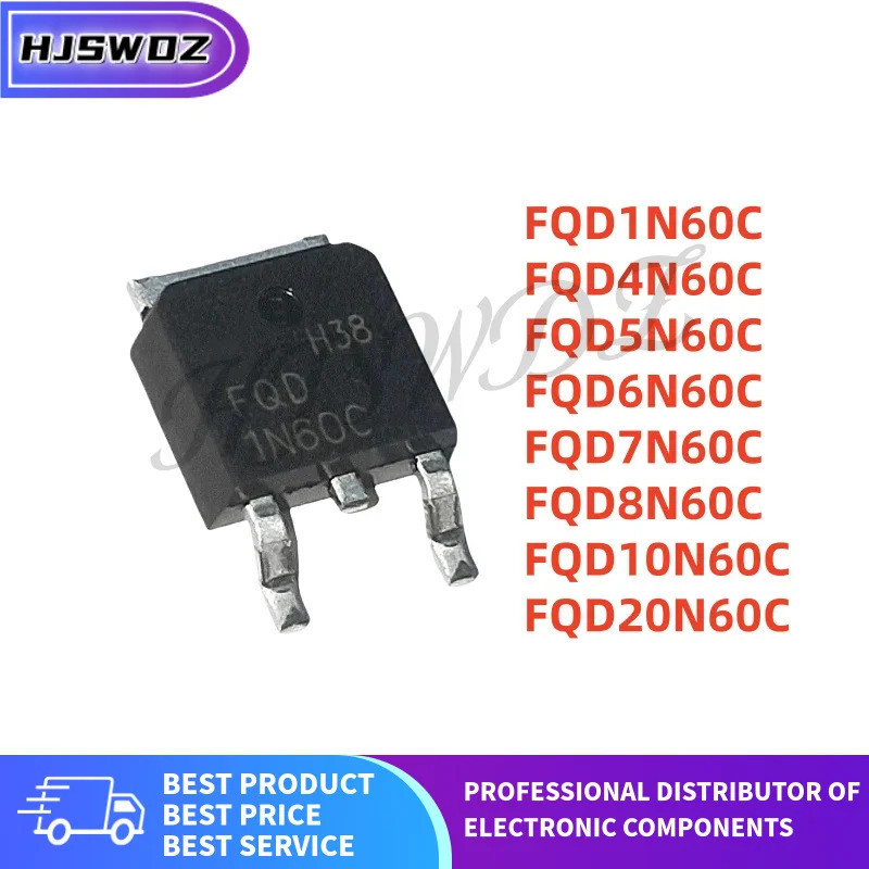 5 Chiếc FQD20N60C FQD6N60C FQD10N60C FQD1N60C FQD5N60C FQD7N60C FQD8N60C FQD4N60C TO-252 Hiệu Ứng Tr