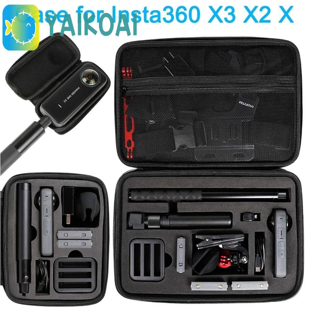 GLENES Cho Hộp Đựng Insta360, Chống Sốc Lớn Vừa Nhỏ Cho Túi Đựng Insta360, Di Động Chống Nước Cho Tú