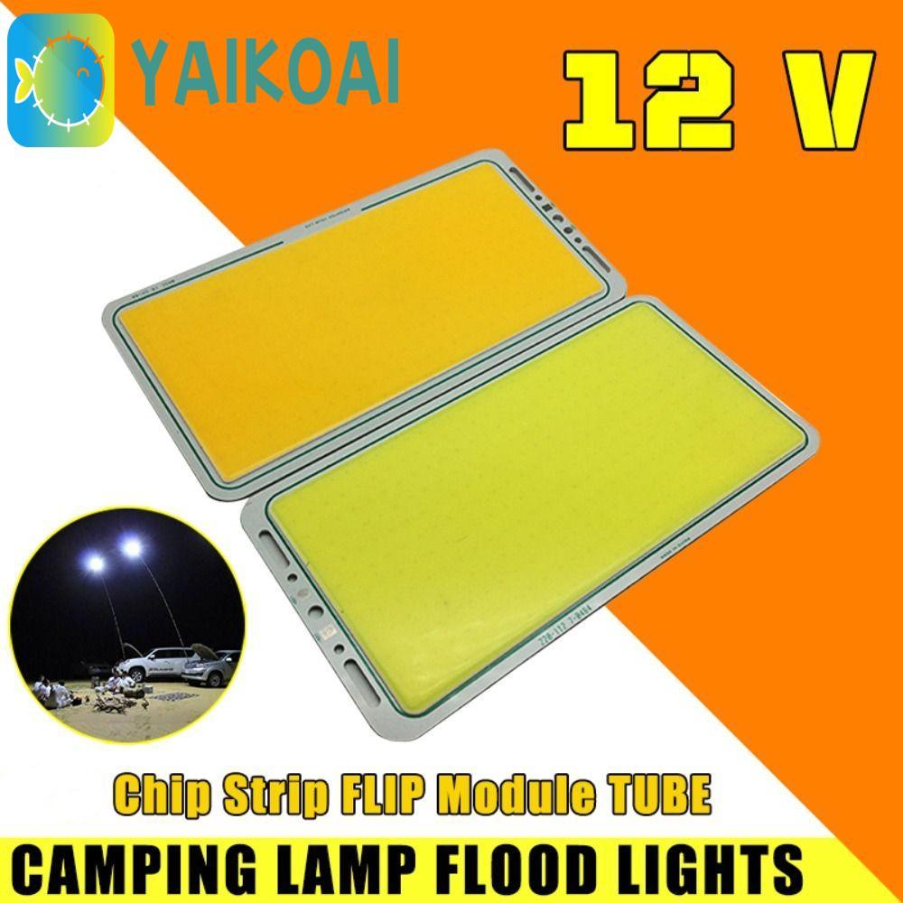 Đèn LED bảng GLENES COB, Đèn lũ cắm trại dải Chip 100W 12V, Bóng đèn chiếu sáng chất lượng cao Bảng 
