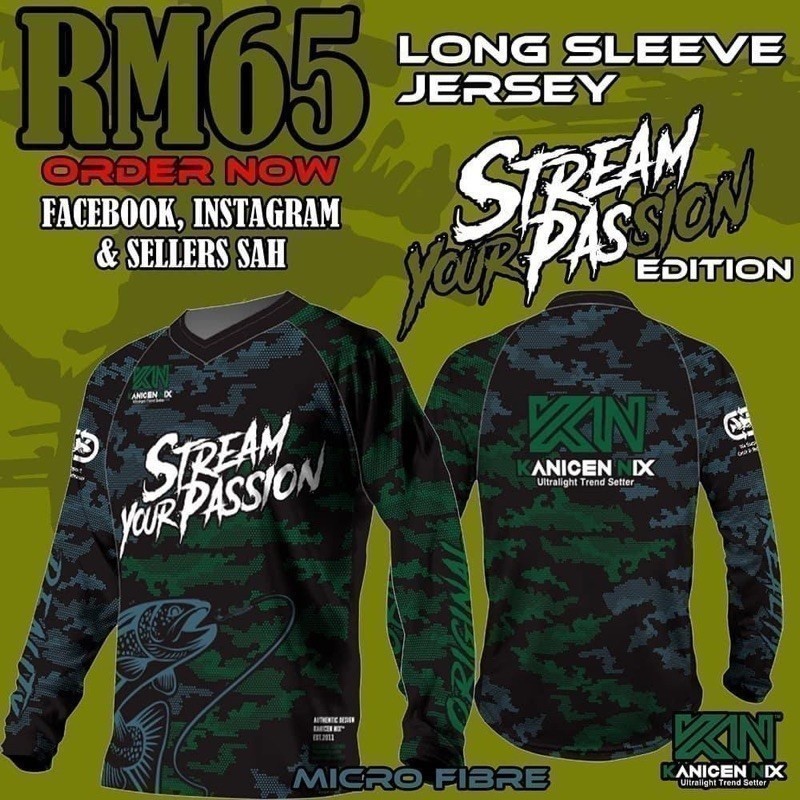 Thời trang 2025 KANICEN NIX MICRO FIBRE JERSEY TAY DÀI "STREAM YOUR PASSION"