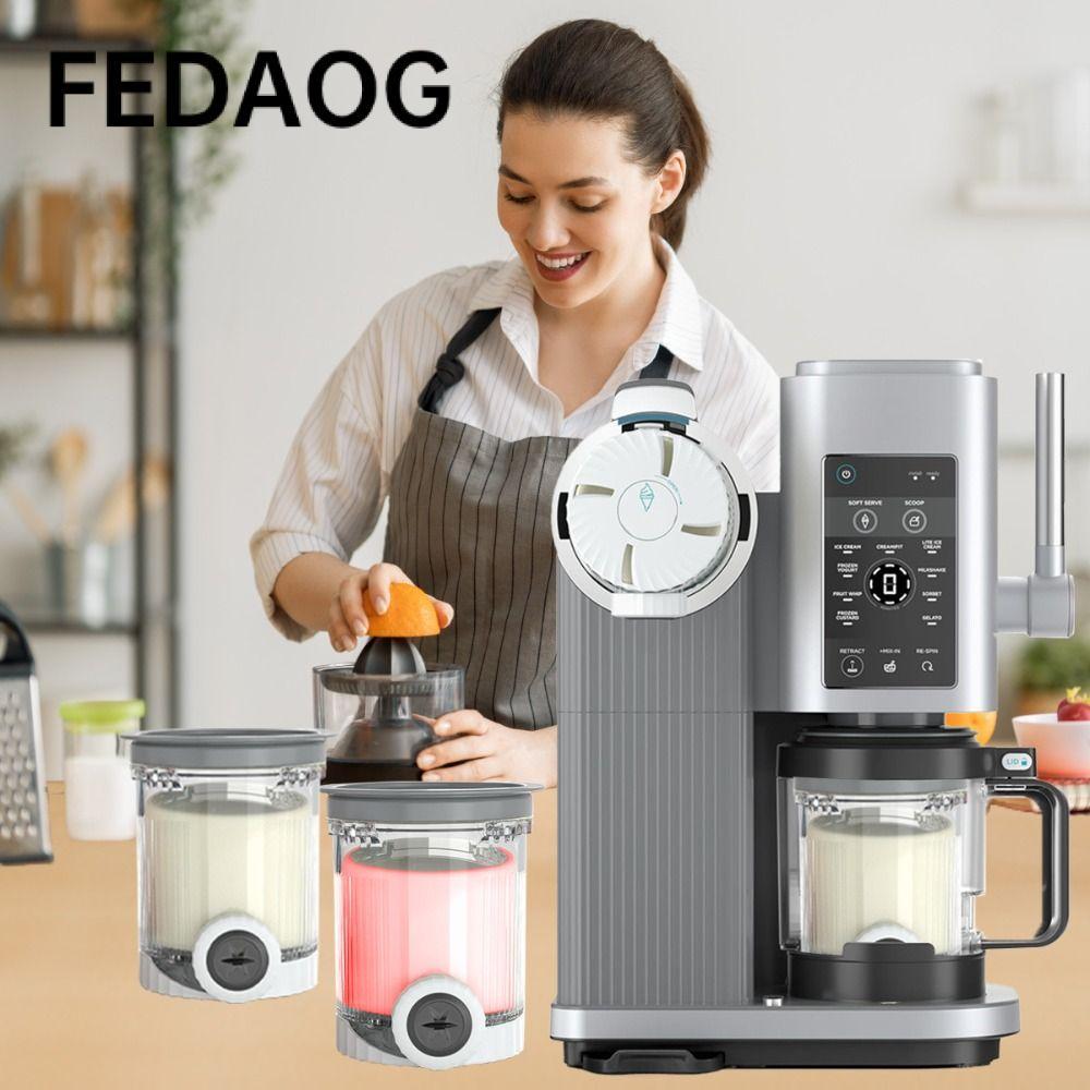 Máy Làm Kem FEDAOG, Tiện Ích Nhà Bếp Và Nắp Hộp Đựng Kem, Phụ Kiện Máy Làm Kem Chống Rò Rỉ Bảo Quản Cốc Kem Lọ