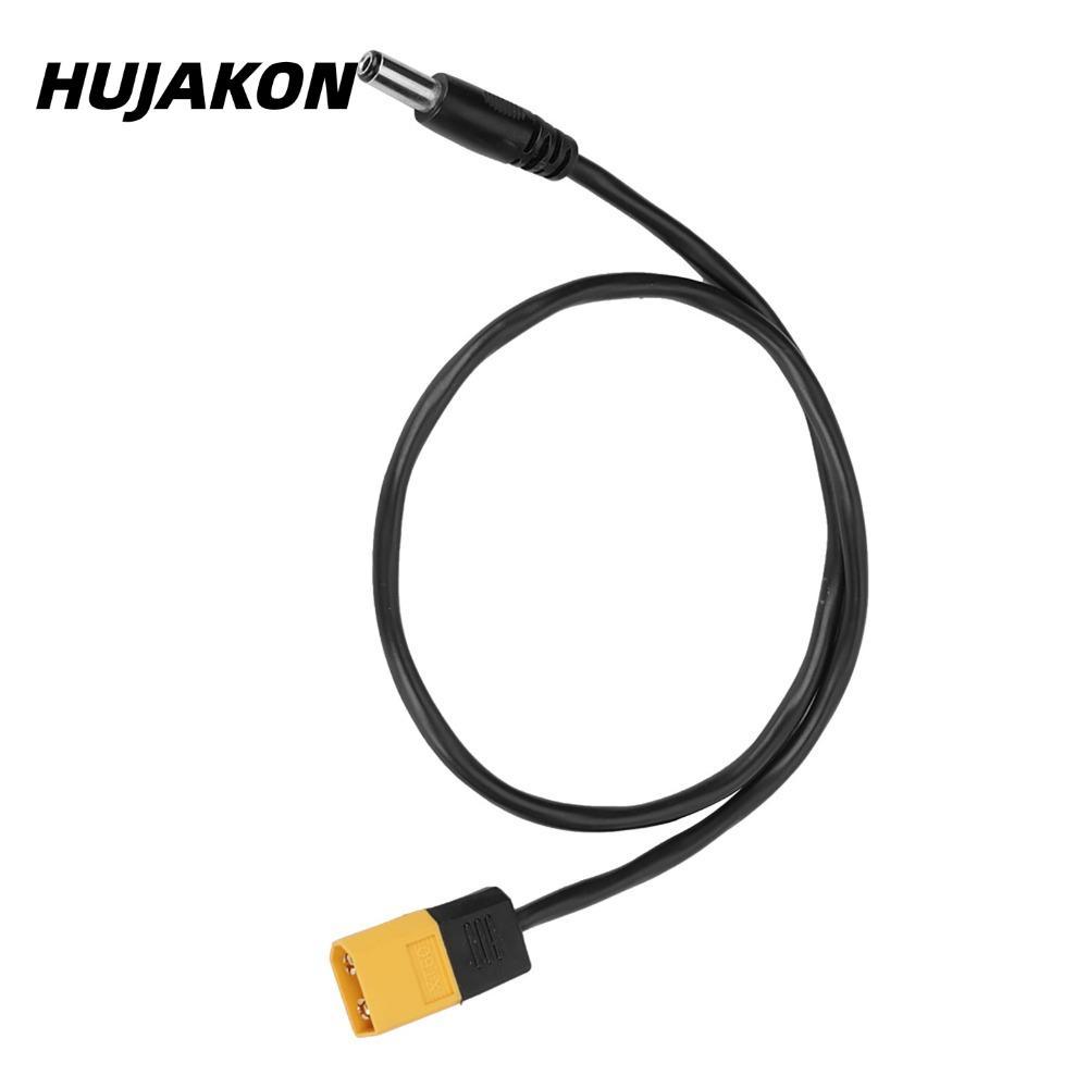 Cáp đạn nam HUJAKON XT60, Cáp chuyển đổi nam sang nam Chiều dài 50cm Cáp XT60 sang DC5525, DC 5.5 x 