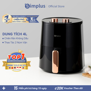   LIVE  Nồi chiên không dầu Simplus KQZG007 Dung Tích lớn 4L - BH 1 Năm 1 Đổi 1 