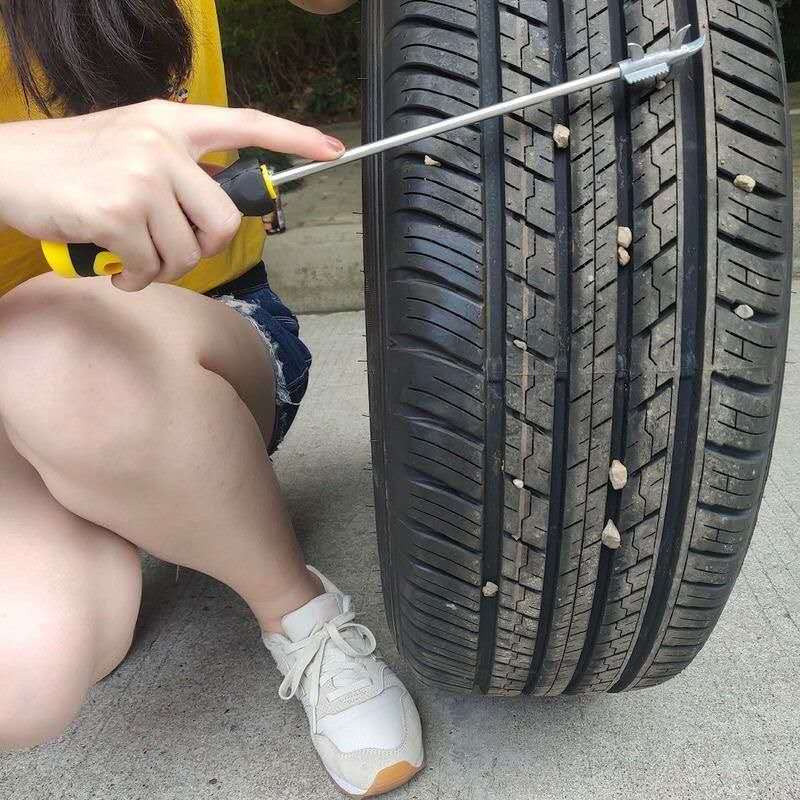Dụng cụ làm sạch đá lốp ô tô Móc đá lốp Dụng cụ loại bỏ đá ô tô Móc đá lốp ô tô Dụng cụ làm sạch đá 