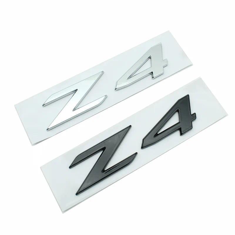 3d ABS Chrome Đen Z4 Logo Chữ Cái Xe Phía Sau Thân Xe Biểu Tượng Huy Hiệu Decal Cho Xe BMW Z4 E85 E8