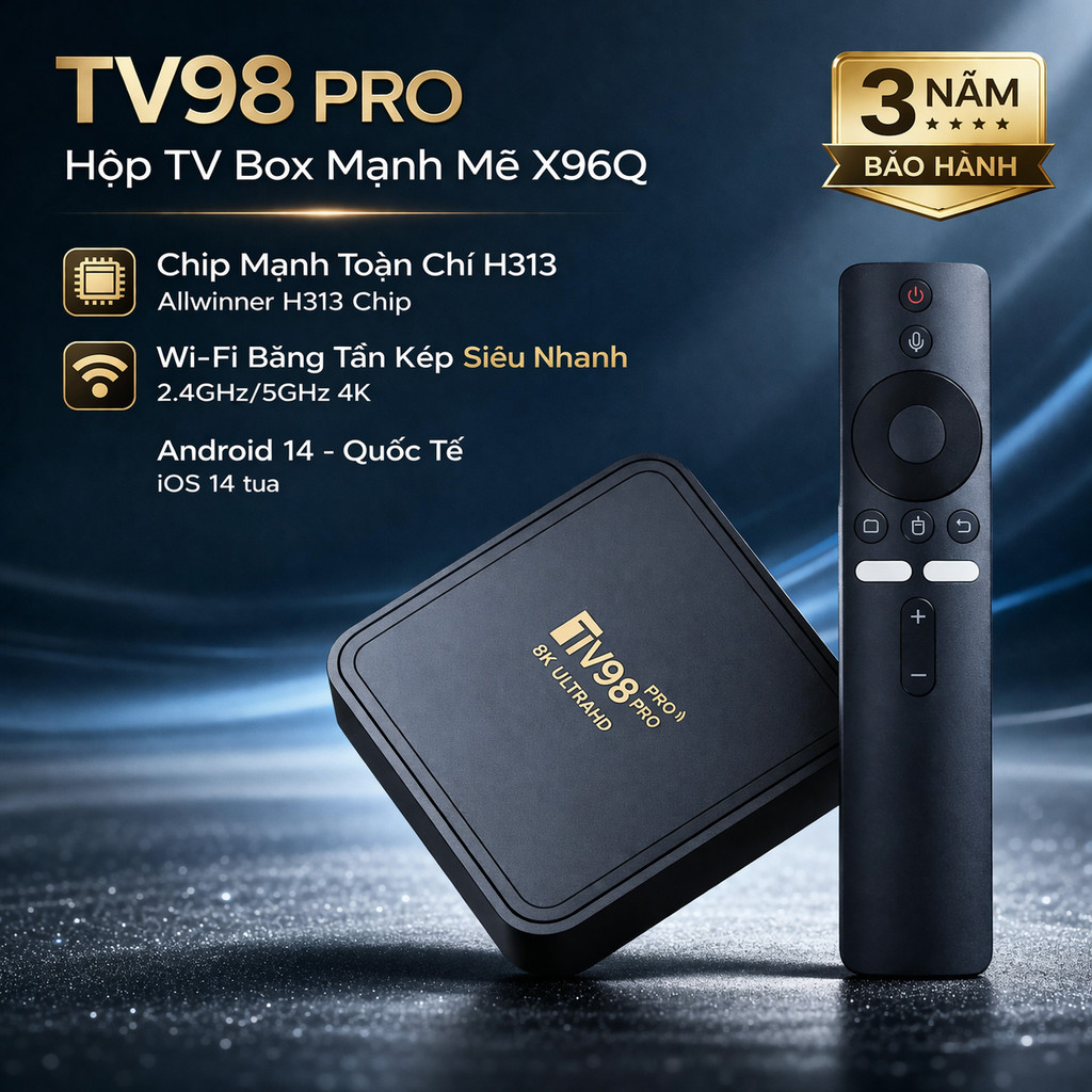 TV98 Pro Android TV Box TV Box Android 4K Smart TV Box Android TV Box wifi Bluetooth TV Box xem phim