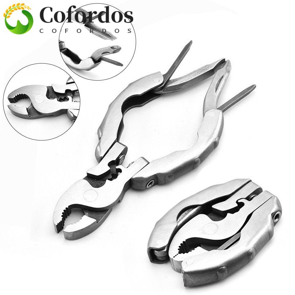 Kìm đầu tròn COFORDOS, Kìm bỏ túi 9 trong 1 Mini EDC Tool, Kìm móc khóa tiện ích tuốc nơ vít di động