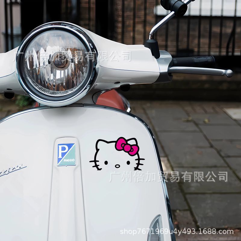 Kitty Kitty Kitty Kitty Thùng Dán Hộp Bảo Quản Thùng Vệ Sinh Nhà Dán Tường Thân Kính Trang Trí Xe Hơ