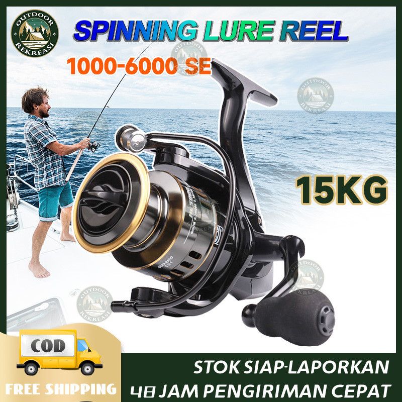 Reel Pancing Metal HE1000 - 6000 / Reel Pancing Tarikan Full Besi Murah Kuat/ Reel Ryobi/ Tarikan Pa