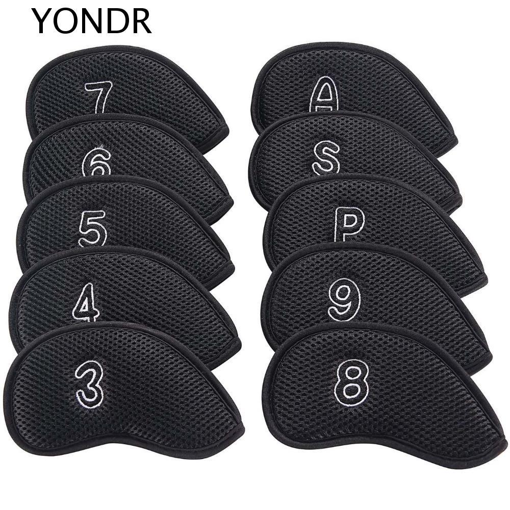 YONDR Golf Club Cover Meshy Sports Golf Head Cover Protector Case với thiết kế số 3,4,5,6,7,8,9, P, 