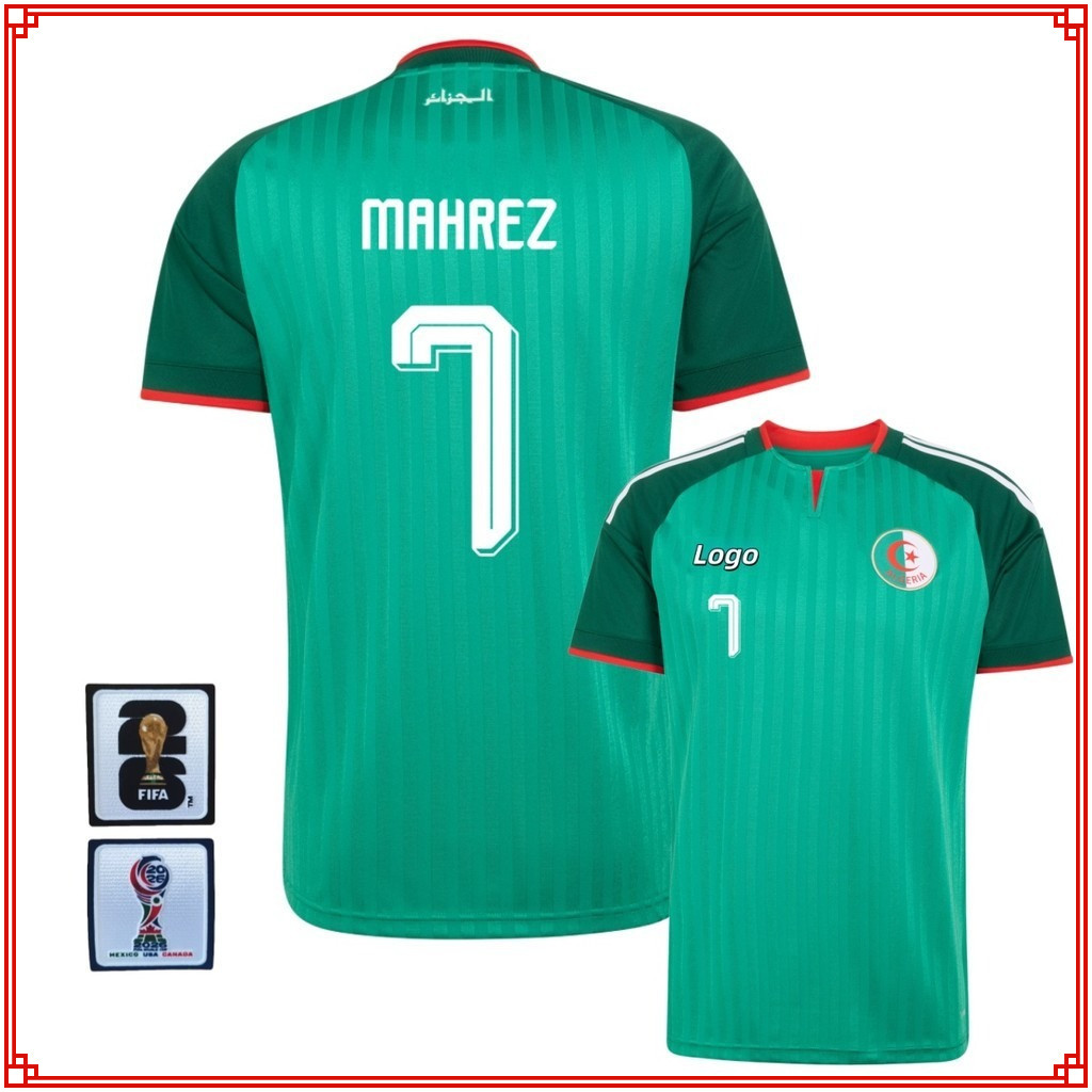 Người hâm mộ Phiên bản Algeria 2026 / 27 Áo thun bóng đá ngắn tay tại nhà Algeria