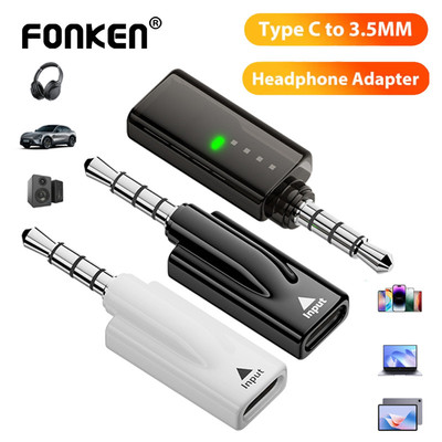 Bộ chuyển đổi tai nghe Fonken Type C sang 3,5 mm USB-C Nữ sang 3,5 Jack Bộ chuyển đổi âm thanh nam