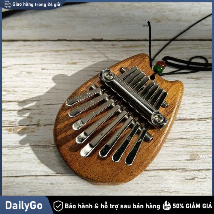 Đàn kalimba 8 phím acrylic gỗ đàn ngón cái quà tặng Số phím: 8،Thư giãn, giảm stress،Dễ học, dễ chơi