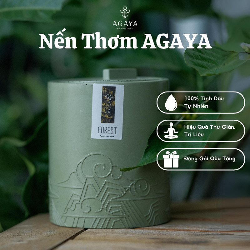 Nến Thơm AGAYA Quà Tặng Nến Thơm Sinh Nhật Nến Thơm Tặng Thư Giãn Dễ Ngủ Chất Liệu Ép Kim Sang Trọng