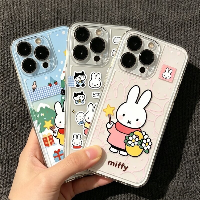 Chúc may mắn Vỏ điện thoại Miffy cho INFINIX SMART 10 Plus 9 8 7 SPARK 40 PRO PLUS CAMON 40 Pro HOT 