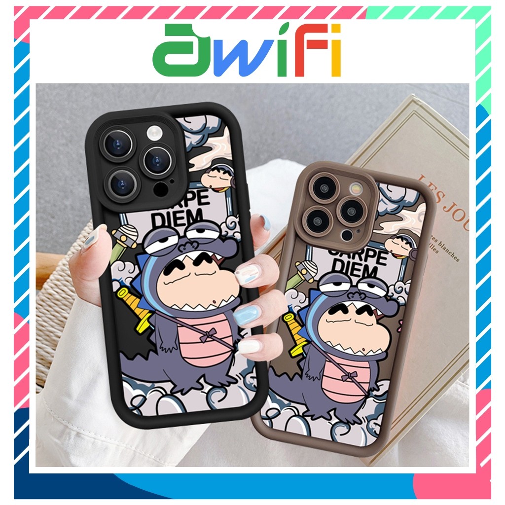 Ốp lưng iphone camera viền cao shin dino 6/6s/6plus/7/8/plus/x/xs/11/12/13/14/15/pro/max/plus/promax