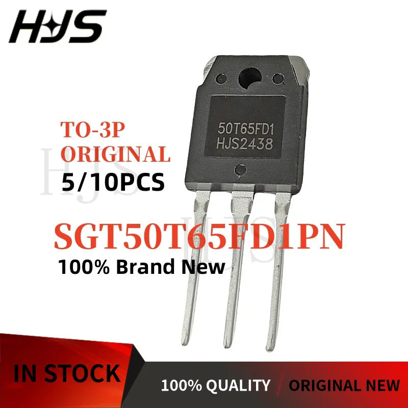 5 CÁI-10 CÁI SGT50T65FD1PN SGT50T65FD1 50T65FD1 50T65 TO-3P 50A 650V IGBT bóng bán dẫn Máy hàn Thươn
