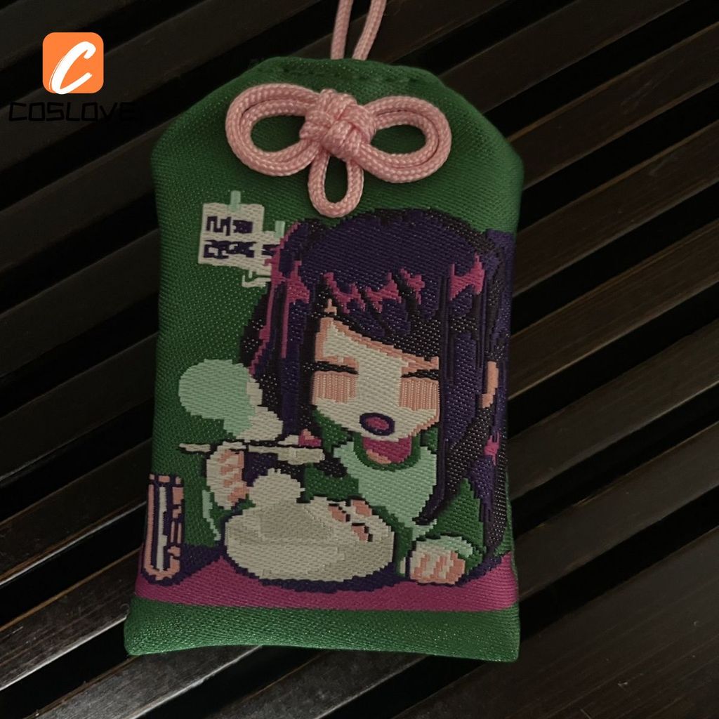 Anime Game Cyberpunk Bartender Quạt Hành Động Làm Thêu Nhỏ Omamori Jill Họa Tiết Phong Cách Dễ Thươn
