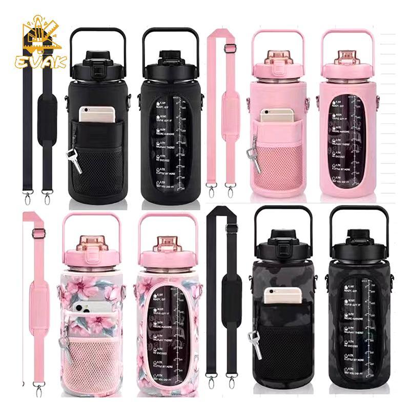 Alittlesetrtu Túi đựng chai nước cầm tay có điện thoại Nhà thơ cho Stanley 64oz Tumbler có tay cầm T