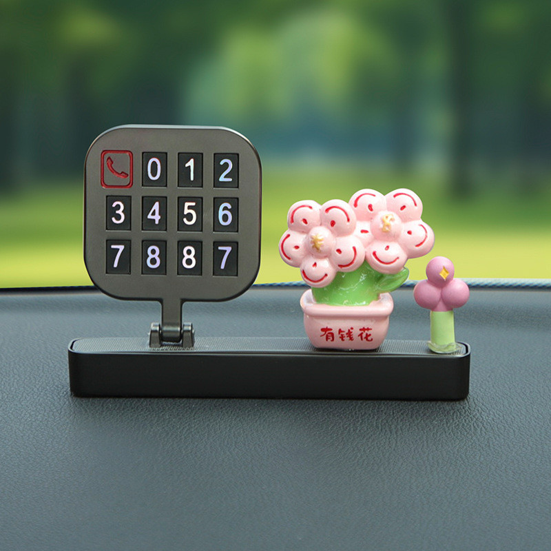 Shop New Car Car Moving Phone Number Sign Vehicle Temporary Stop Signs Creative Cute Number Plate fo