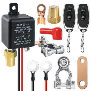 Bộ công tắc ngắt kết nối pin từ xa DC 12V 200A cho ô tô Xe tải RV tự động Chống trộm Ngăn chặn pin Công tắc cách ly pin